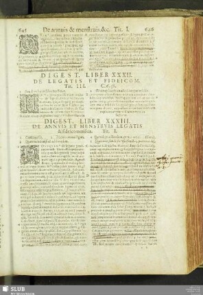 Digest. lib. XXXII. de legatis et fideicom