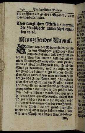 Neunzehendes Capitul.