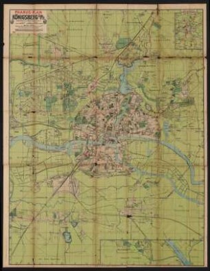 Plan der Stadt Königsberg.