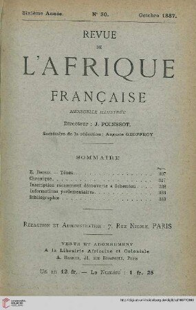 Nr. 30 (Octobre 1887)