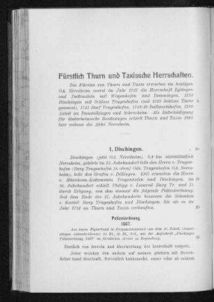 Fürstlich Turn und Taxis'sche Herrschaften