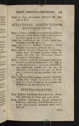 565-588, Scriptores Institutionum Epistolicarum - Scriptores Artis Poeticae