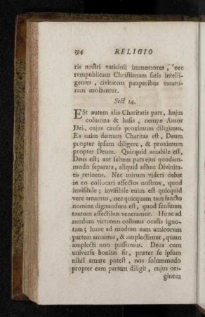 Sect. 14. [De Pietate erga Deum, erga Parentes , erga Uxorem & Liberos.]