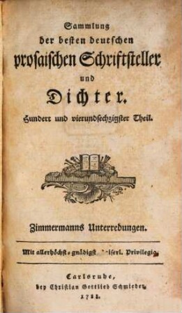 Ueber Friedrich den Grossen und meine Unterredungen mit Ihm kurz vor seinem Tode