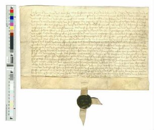Hannes von Dütze und Frau Grete verkaufen der St. Jost-Bruderschaft ihre Wiese über St. Jost gelegen.
