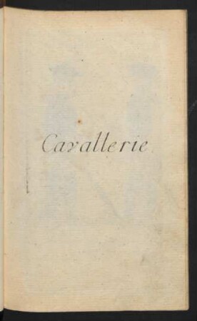 Cavallerie.