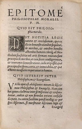 Philosophiae Moralis Epitome