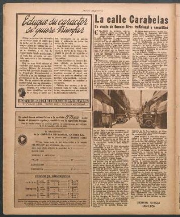 La calle Carabelas : Un rincón de Buenos Aires tradicional y anecdótico