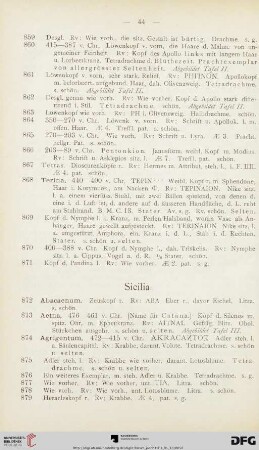 Sicilia (Nr. 872-1048)