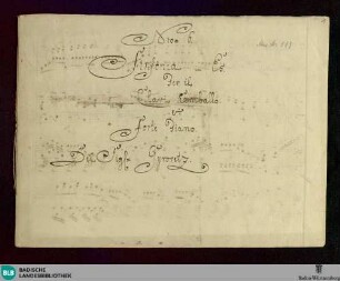 Symphonies. Arr - Don Mus.Ms. 592 : cemb; E|b; RicG E|b1