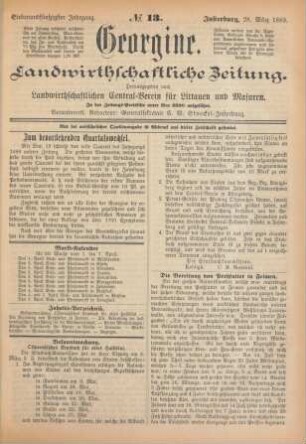 Siebenundfünfzigster Jahrgang. No. 13. Insterburg, 28. März 1889.