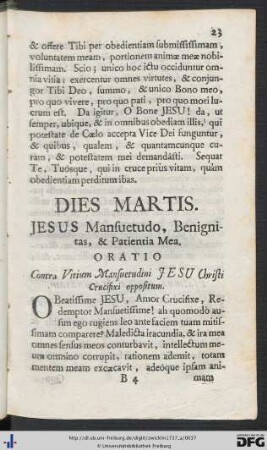 Dies Martis.