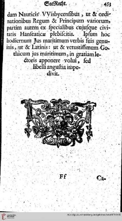 Caput vigesimum quintum. Das SeeRecht.