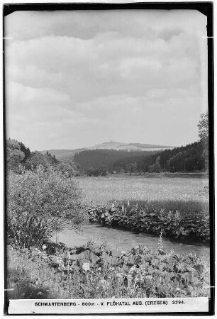 Schwartenberg (800 Meter), vom Flöhatal aus