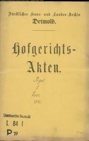 Pegel, Joh. in Salzuflen gegen Jürgen Voss in Salzuflen - Näherrecht