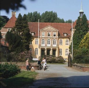 Velen. Schloss Velen. Blick auf den Eingangsbereich