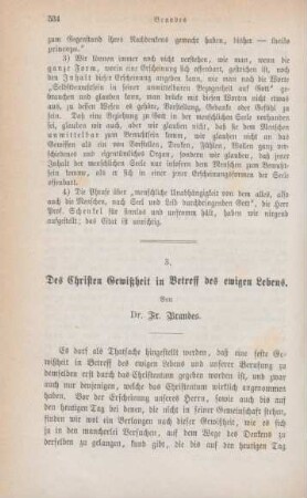 534-550 Des Christen Gewißheit in Betreff des ewigen Lebens