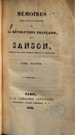 Mémoires pour servir à l'histoire de la révolution française. 2