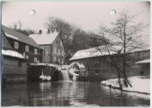 Winterlandschaft, Sauerland, Belecke (Möhne), Wasermühle