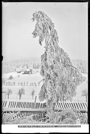 Rehefeld im Erzgebirge, Jagdschloss im Winter