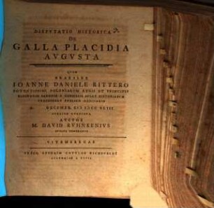 Disp. hist. de Galla Placidia Augusta