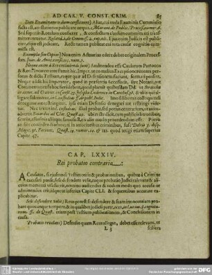 Cap. LXXIV. Rei probatio contraria