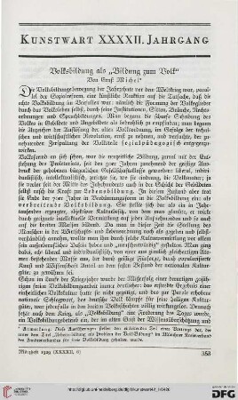 Volksbildung als "Bildung zum Volk"