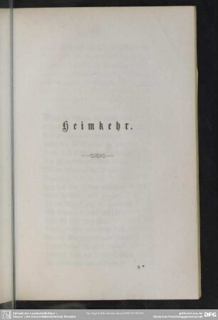 Heimkehr