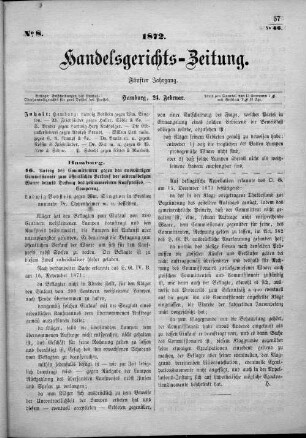 No. 8. 24. Februar 1872