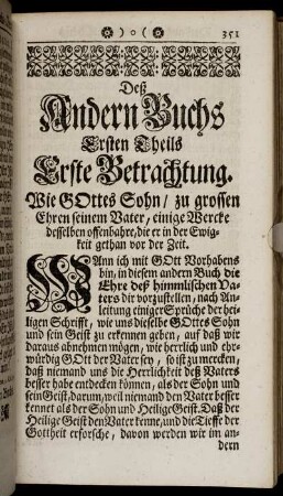Deß Andern Buchs Ersten Theils ...