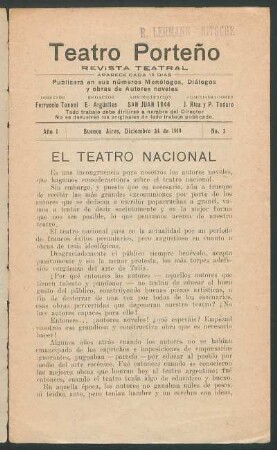 El teatro nacional