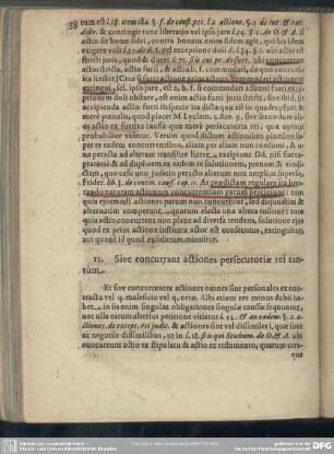 12. Sive concurrant actiones persecutoriae rei tantum
