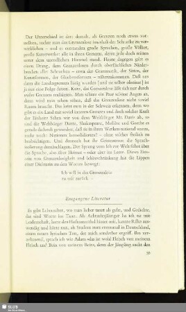 Entgangene Literatur