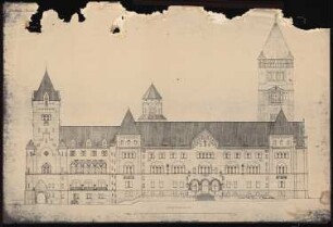 Königliches Residenzschloss Posen, Posen: Ansicht Paulikirchstraße 1:100