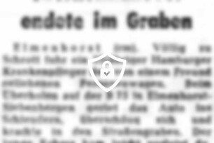 Überholmanöver endete im Graben
