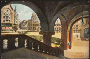 Leipzig. Blick vom Aufgang zum Neuen Rathaus.