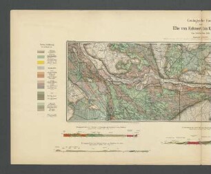 Blatt 20. Geologische Karte der Elbe von Kehnert bis Klein-Lüben.