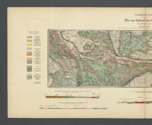 Blatt 20. Geologische Karte der Elbe von Kehnert bis Klein-Lüben.