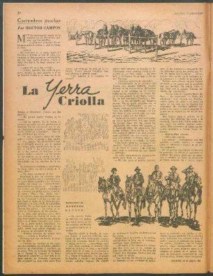 La yerra criolla : Costumbres gauchas