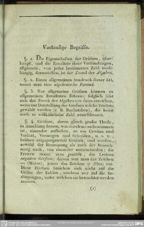Vorläufige Begriffe