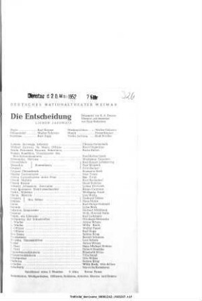 Die Entscheidung Ljubow Jarowaja