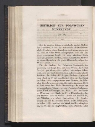 Beiträge zur Polnischen Münzkunde