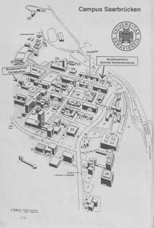 Lageplan Campus Saarbrücken