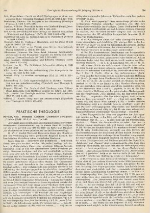 297-299 [Rezension] Marxsen, Willi, Predigten