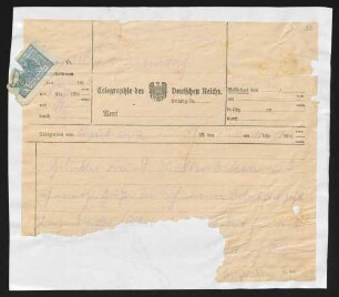 Brief von Bjørn Bjørnson an Gerhart Hauptmann