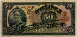 Geldschein, 50.000 Reis, 8.1.1923