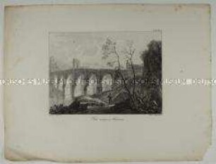 Pont antiques à Alcantara (T. II/Pl. 55 des Mappenwerkes: Souvenirs Pittoresques)