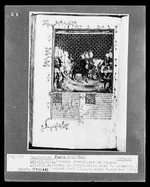 Grandes Chroniques de France — Einzug in Paris, Folio fol. 470 verso