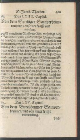 Das LXIIII. Capitel.
