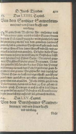 Das LXIIII. Capitel.